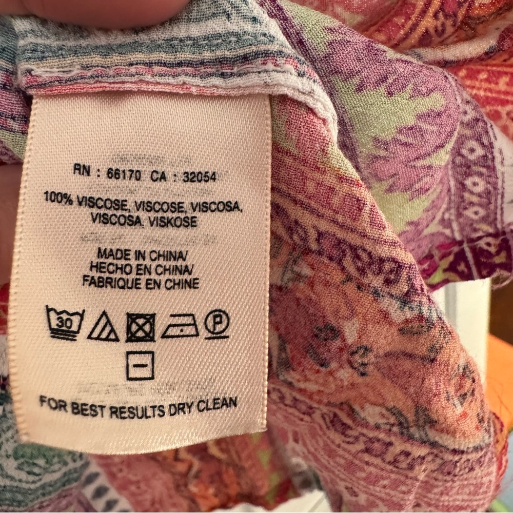 Anthropologie Maeve Milla Maeve Printed Top M Retail $88 - Picture 5 of 9